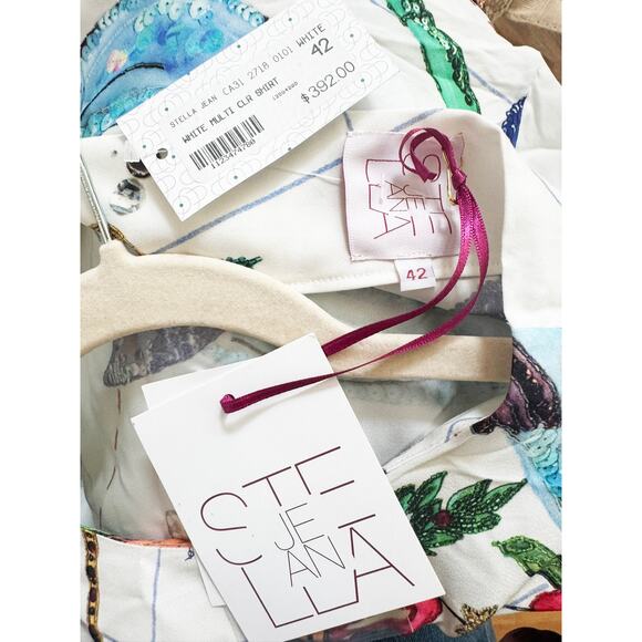 STELLA JEAN CAMICIA MULTI COLOR BLOUSE - Picture 5 of 5